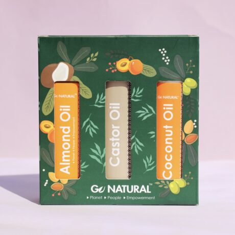 Growth & Nourish Trio Coconut, Castor, & Almond Haircare Set